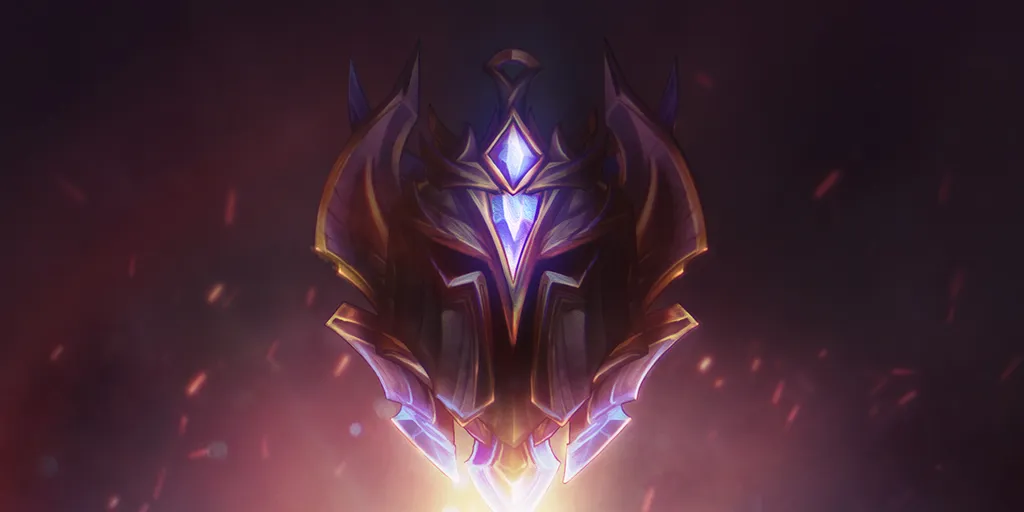 A helmet that features rankings in League of Legends