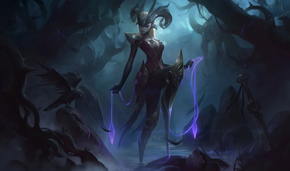 Camille holding two hooks infused with dark energy.