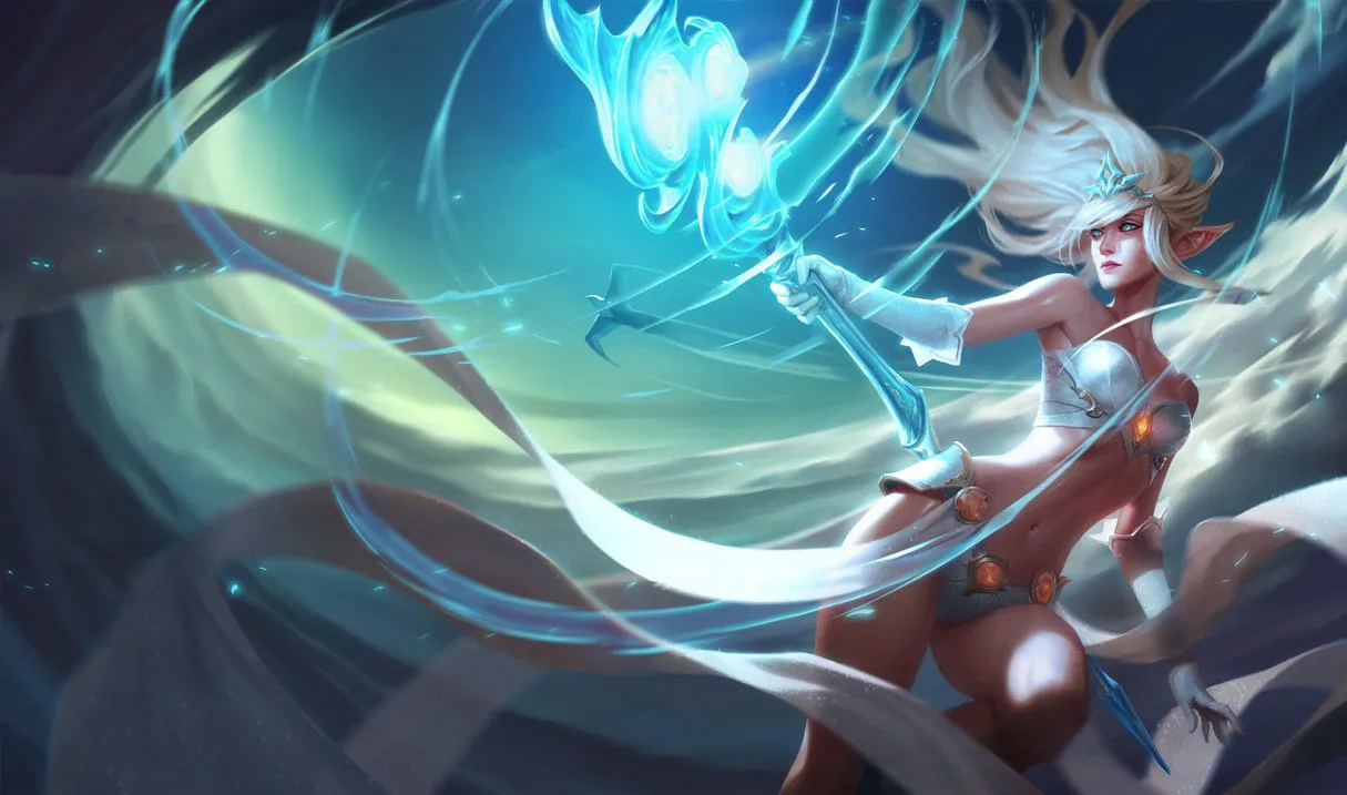 Janna channeling the power of the wind.