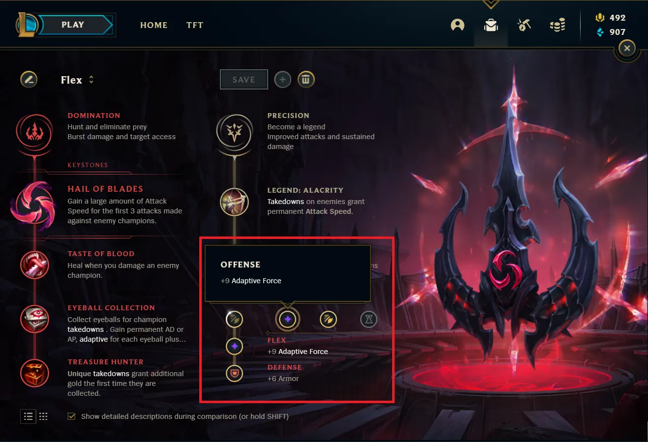 The Minor Rune Stats in League of Legends.