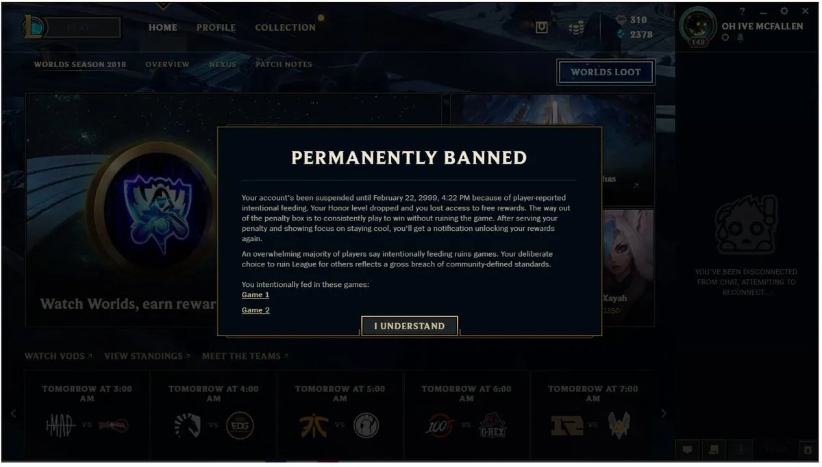 how to report players league of legends