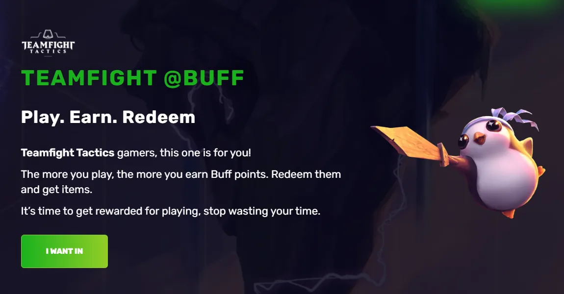 Just like it says here - Play. Earn. Redeem.