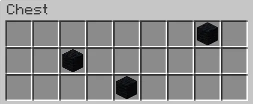 black wool in chest