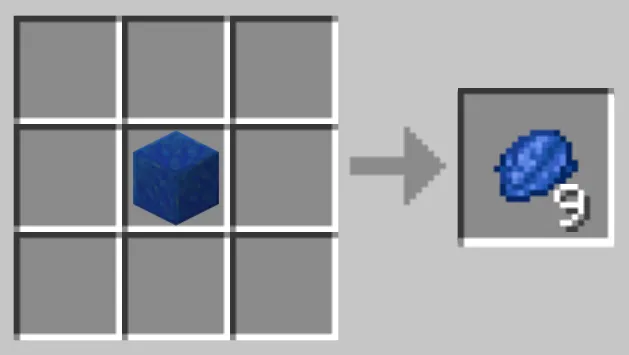 block of lapis to lapis lazuli
