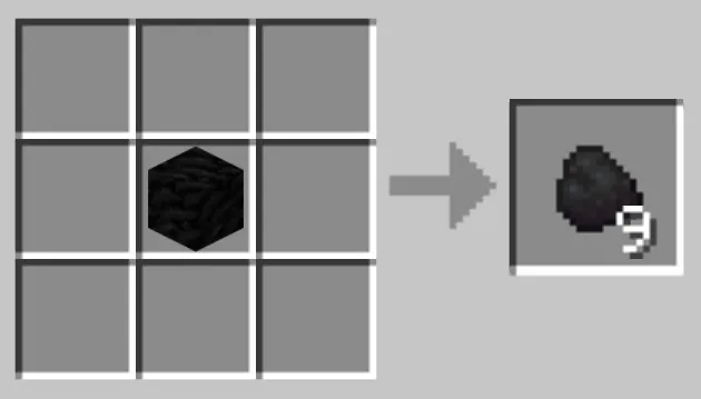 block of coal to coal