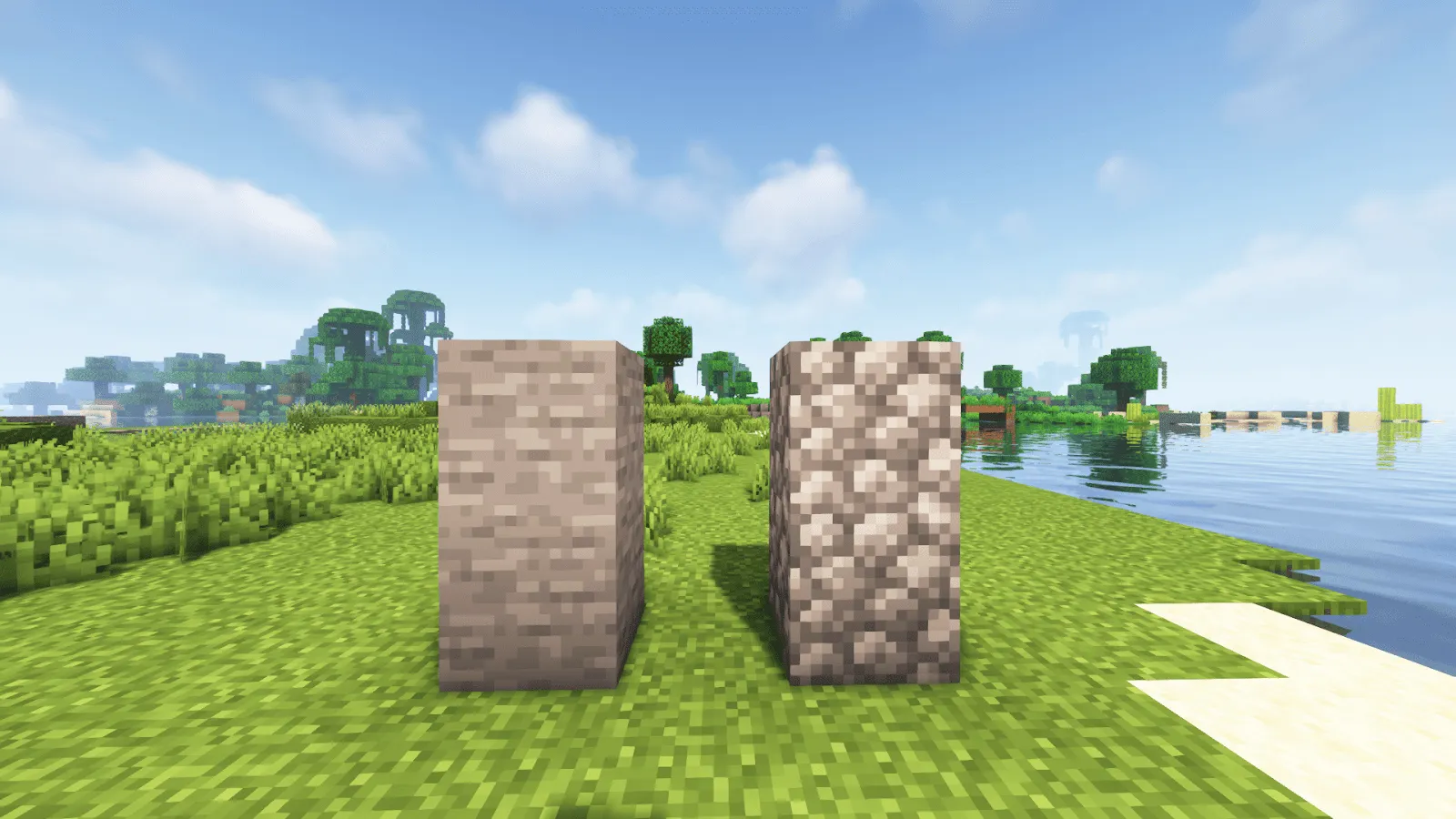 stone and cobblestone