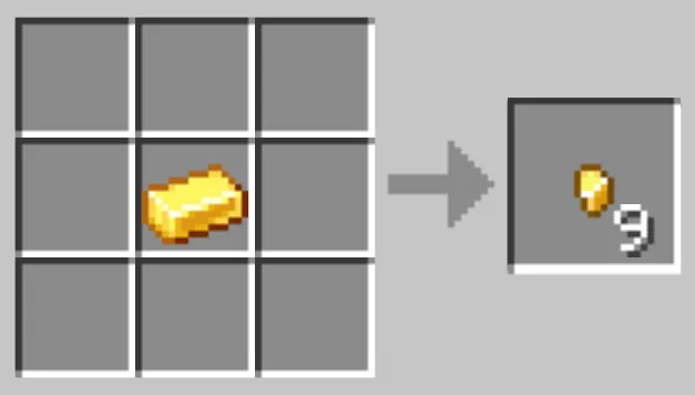 craft gold nugget