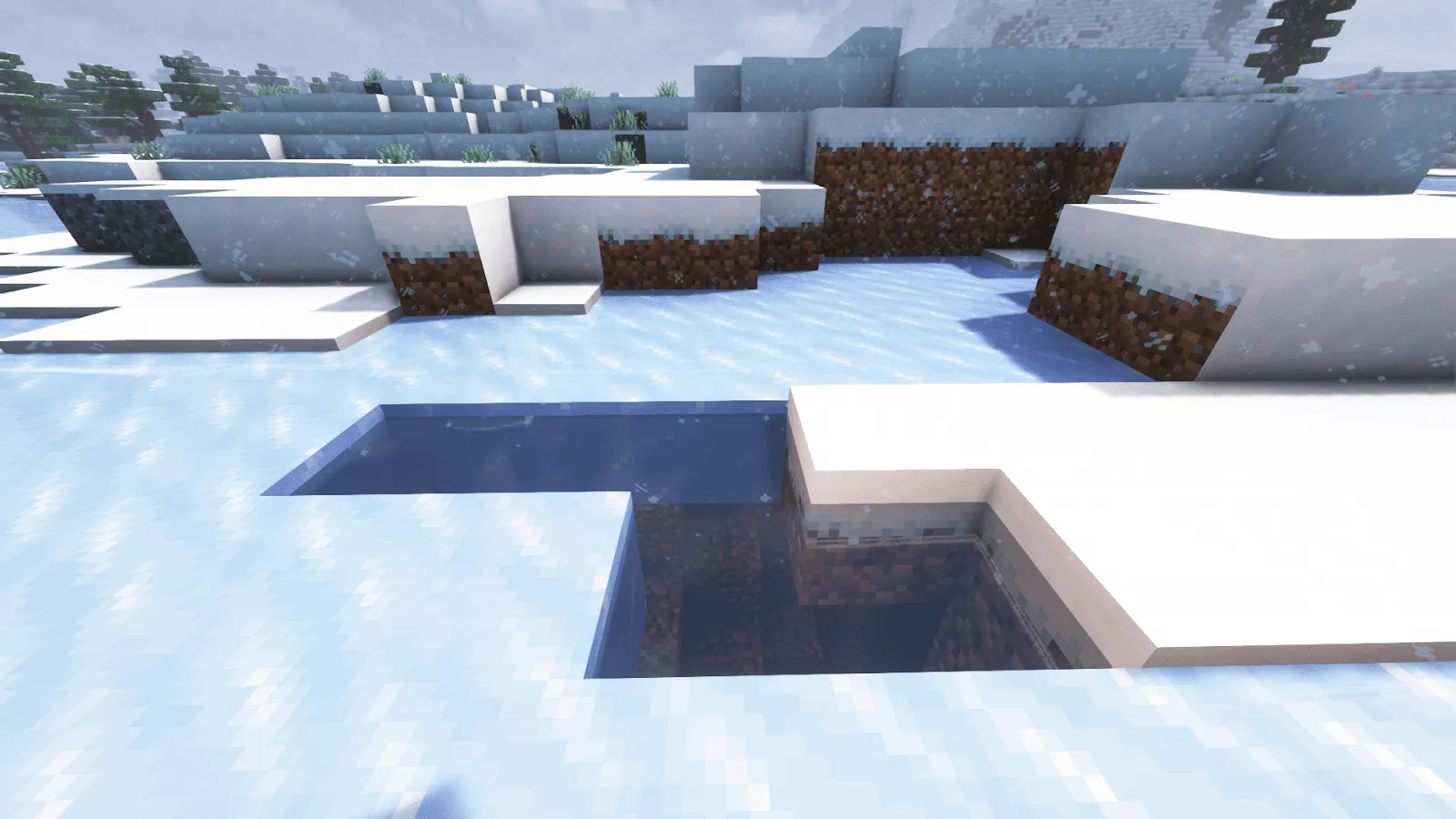 water source block to ice