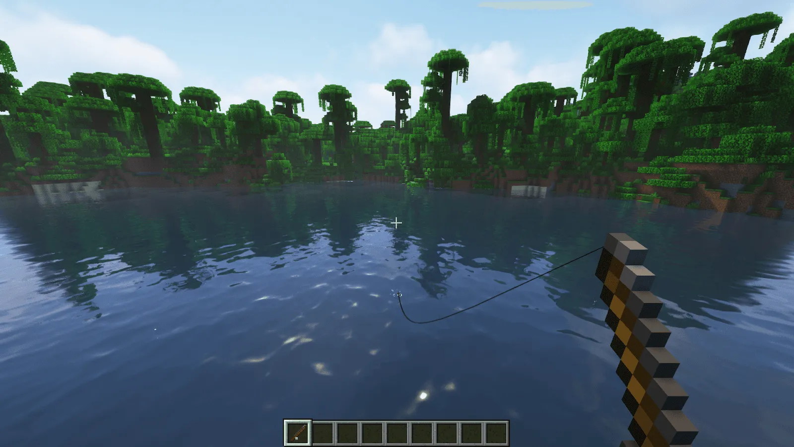 fishing in jungle