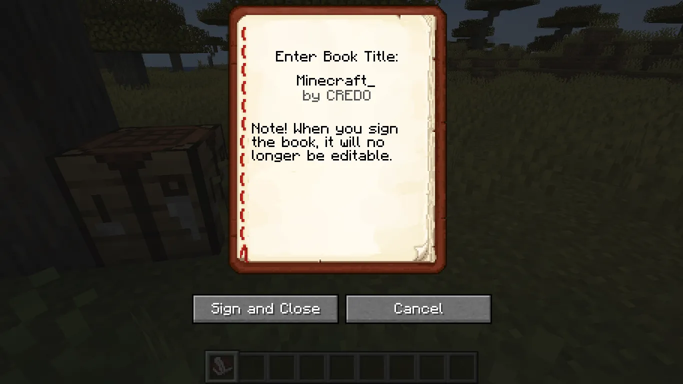 how to make a book minecraft xbox one edition