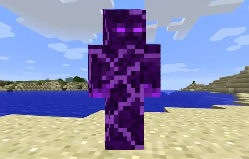 Charged Obsidian Minecraft Skin