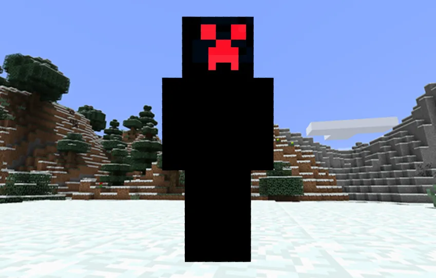 Black Creeper Minecraft Skin