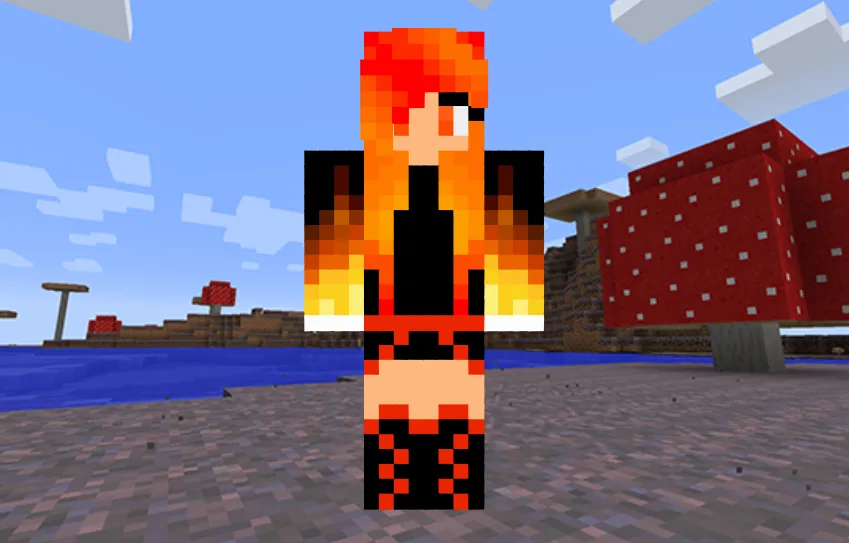 Flame Angel Minecraft Skin