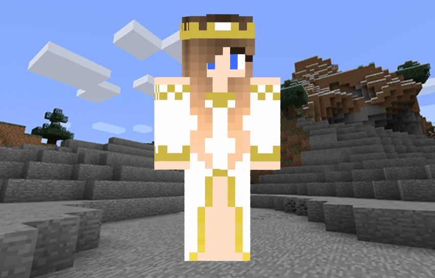 Gold Queen Minecraft Skin