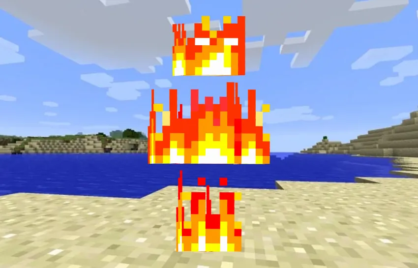 Fire Minecraft Skin