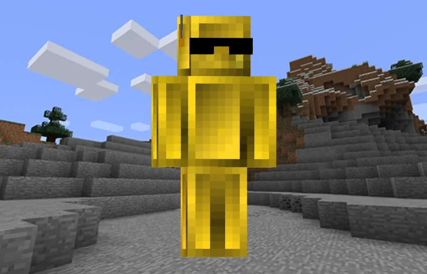 Gold Edited Minecraft Skin