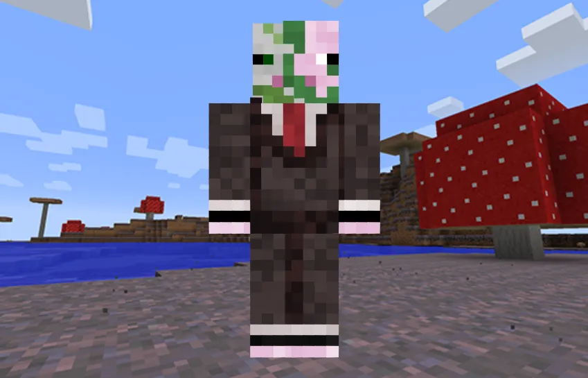 Zombie Pigman in a Suit Minecraft Skin