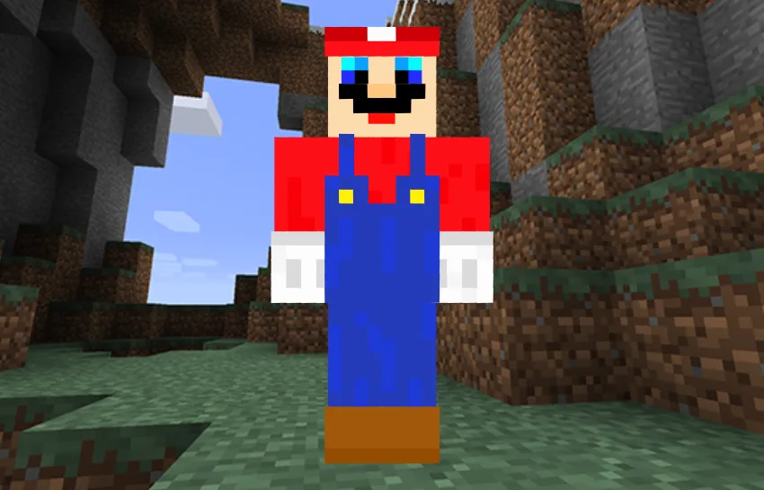 Super Mario Minecraft Skin