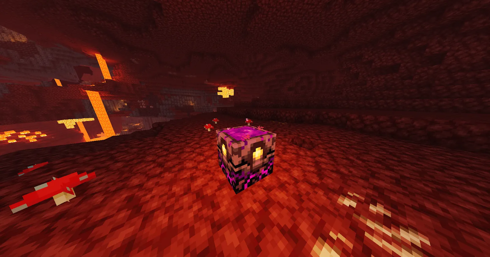 Minecraft Respawn Anchor in the Nether