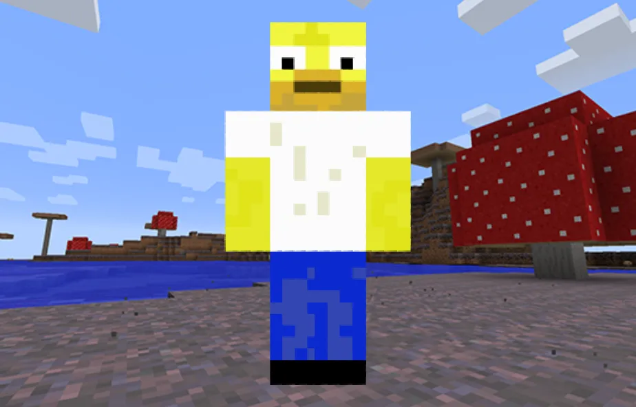 Homer Simpson Skin in Minecraft