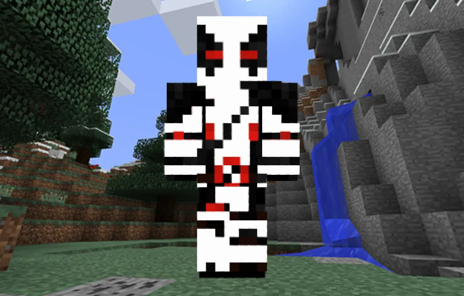 Deadpool White Minecraft Skin