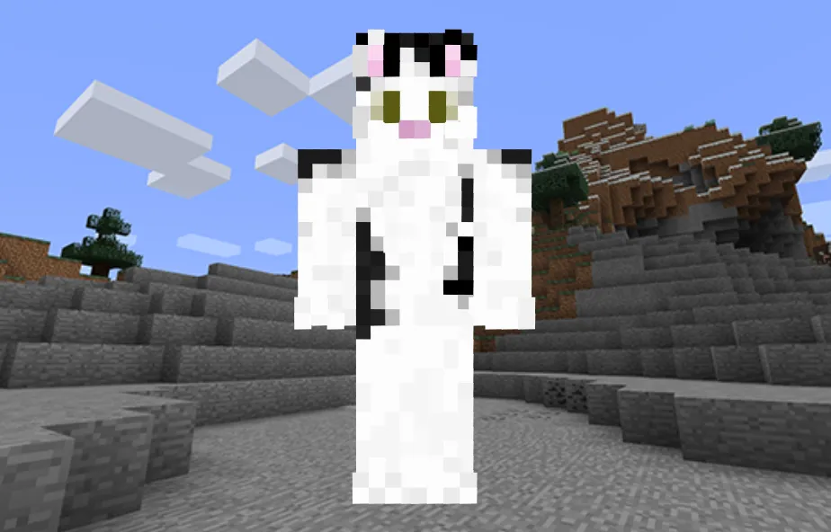 Tuxedo Cat Skin in Minecraft