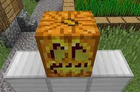 Image showing a Jack-O-Lantern in the Minecraft style