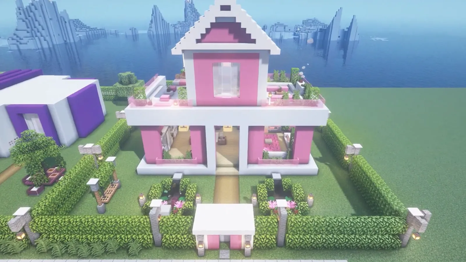 Pink Castle in Minecraft