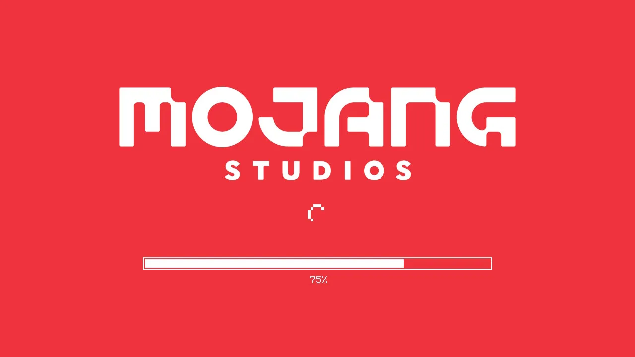 Picture of the Mojang loading screen