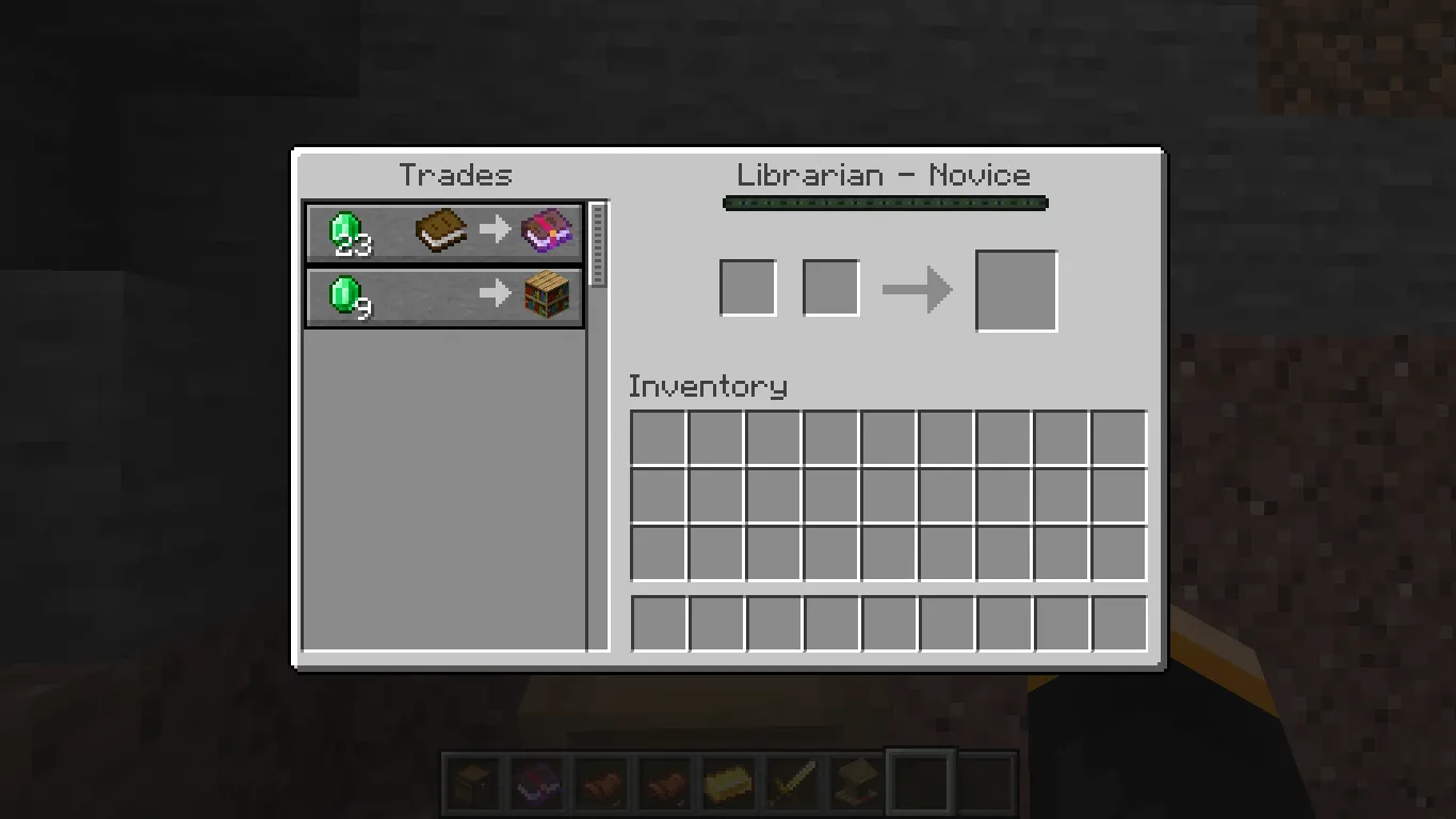 Trading With Librarian Villager
