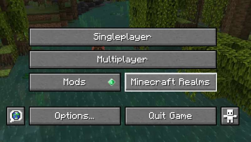 Minecraft Realms Option on Java Edition