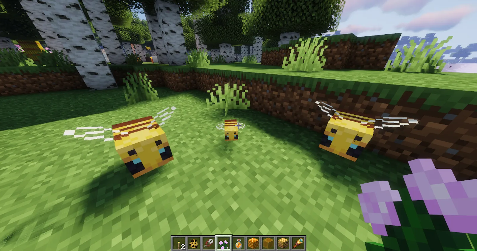 Minecraft Bee family