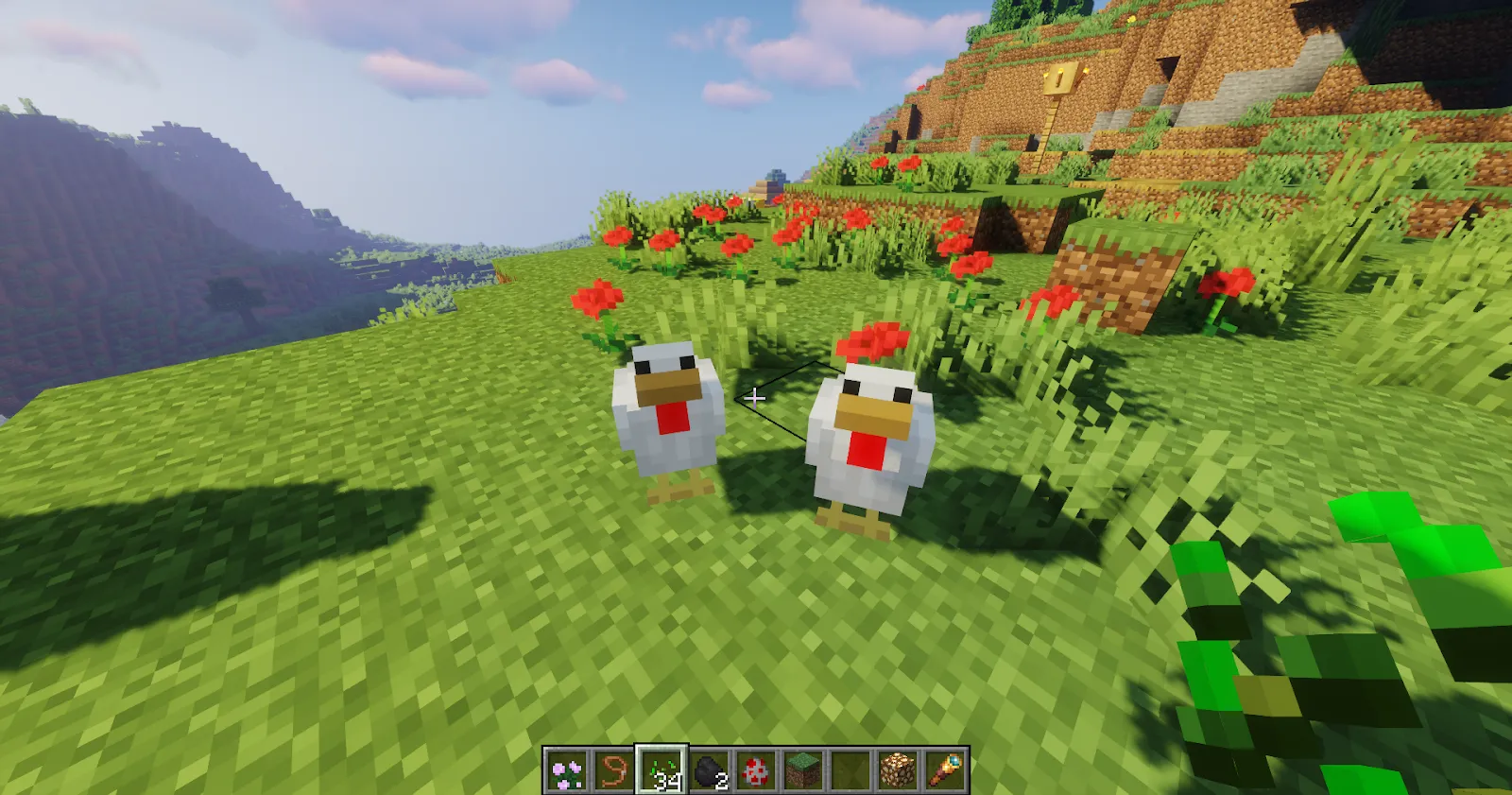 Requirements to breed Minecraft Chickens
