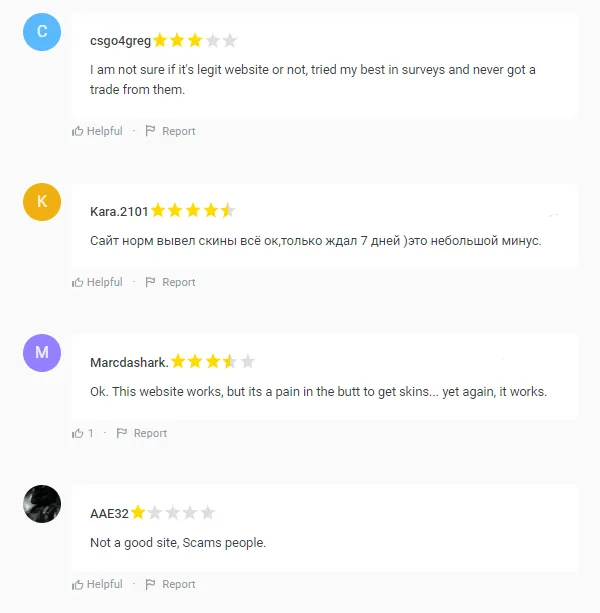 CSGOPoints User Reviews
