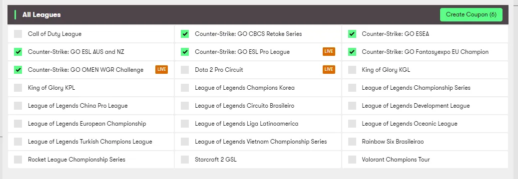 10Bet Counter-Strike: Global Offensive.