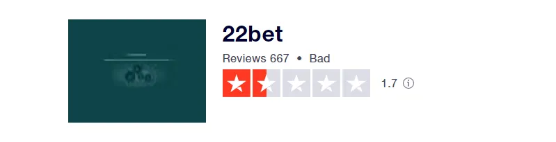 22bet rating.