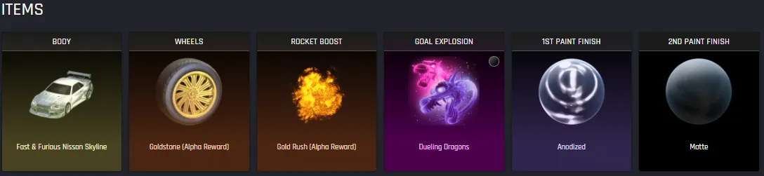 The Shimmering Dragon Items and Parts