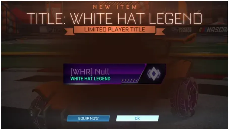 Can players still receive White Hats in Rocket League?