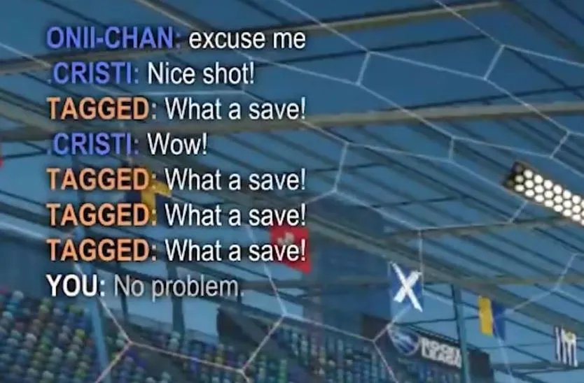 Quick Chat Spamming In Rocket League Lobby
