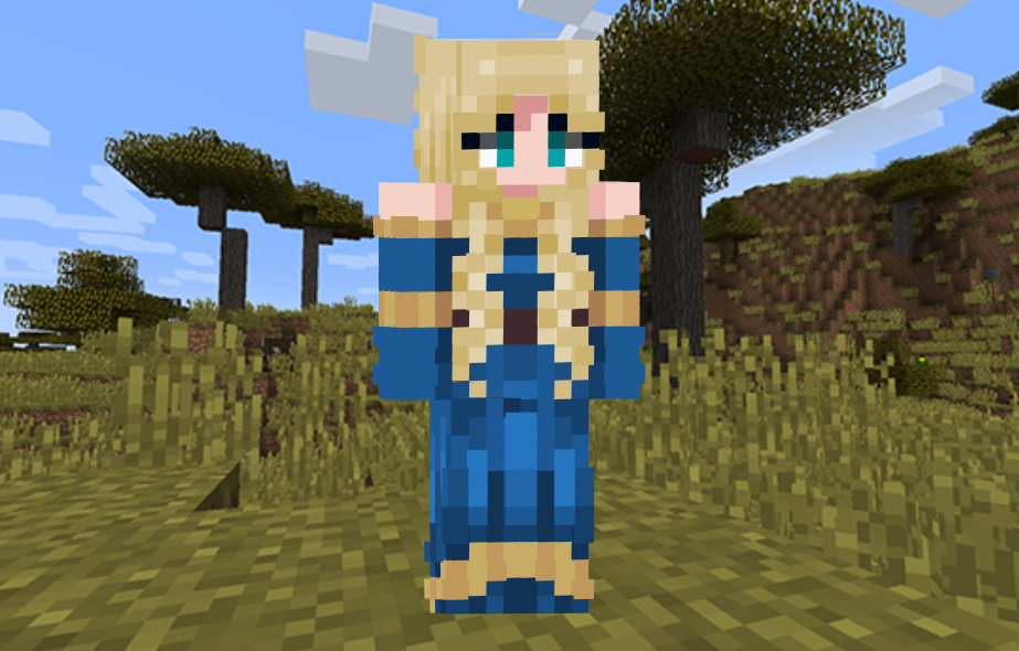 Blonde Princess Skin in Minecraft