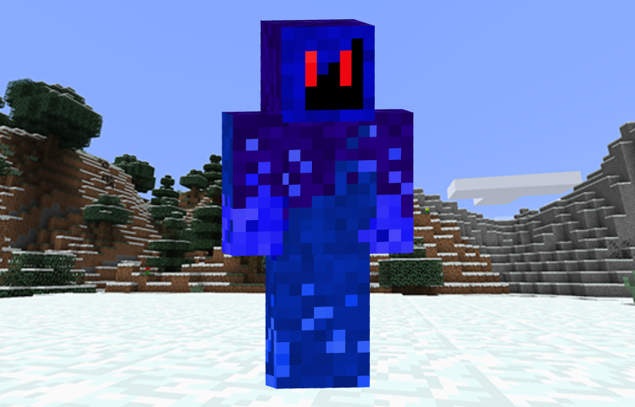 Blue Fire Skin in Minecraft