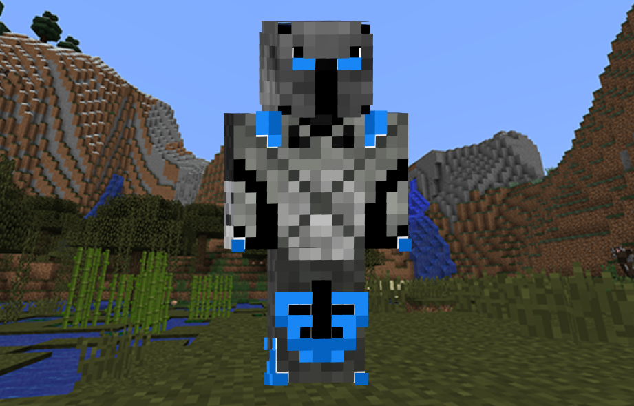 Blue Knight Skin in Minecraft