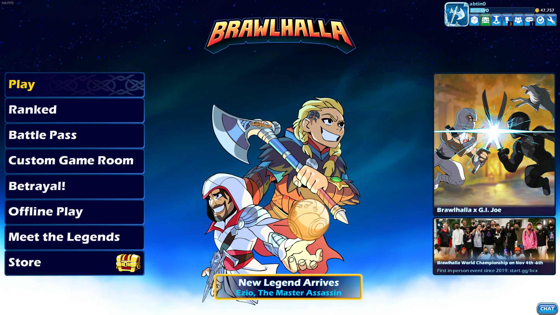 Brawlhalla home page
