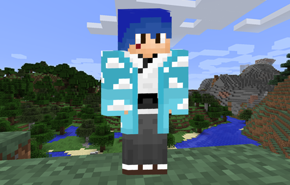 Jellal Kimono Blue in Minecraft
