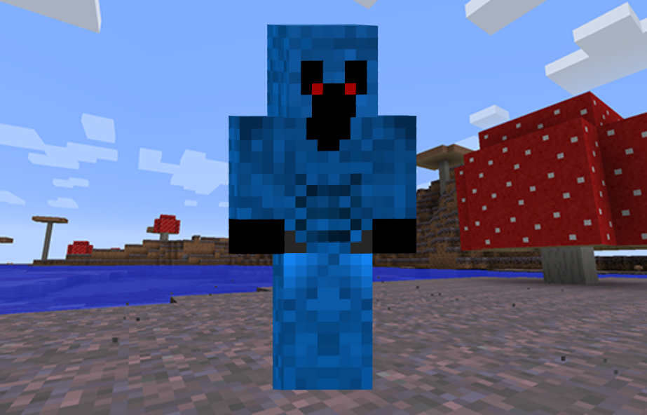 Blue Netherite Armor Skin in Minecraft