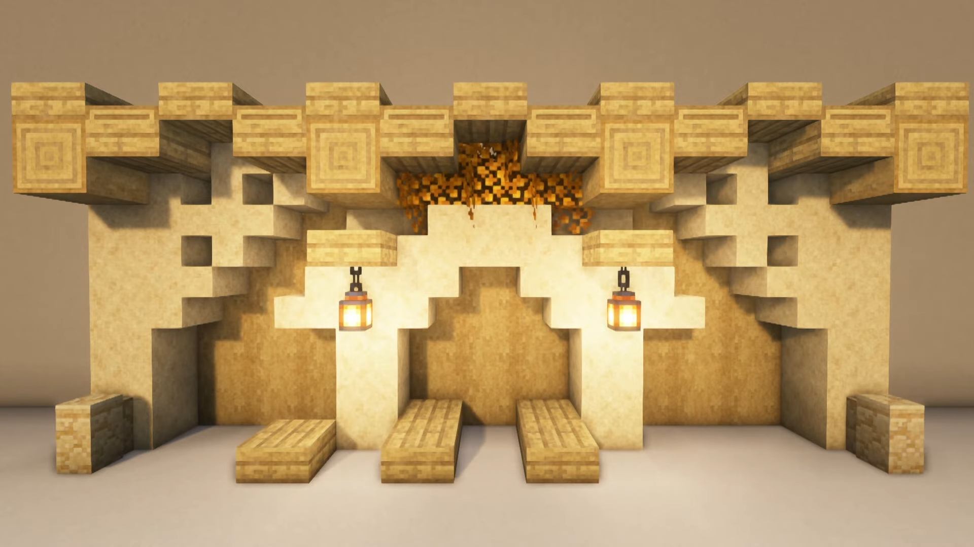 Sand and Wood Wall Design