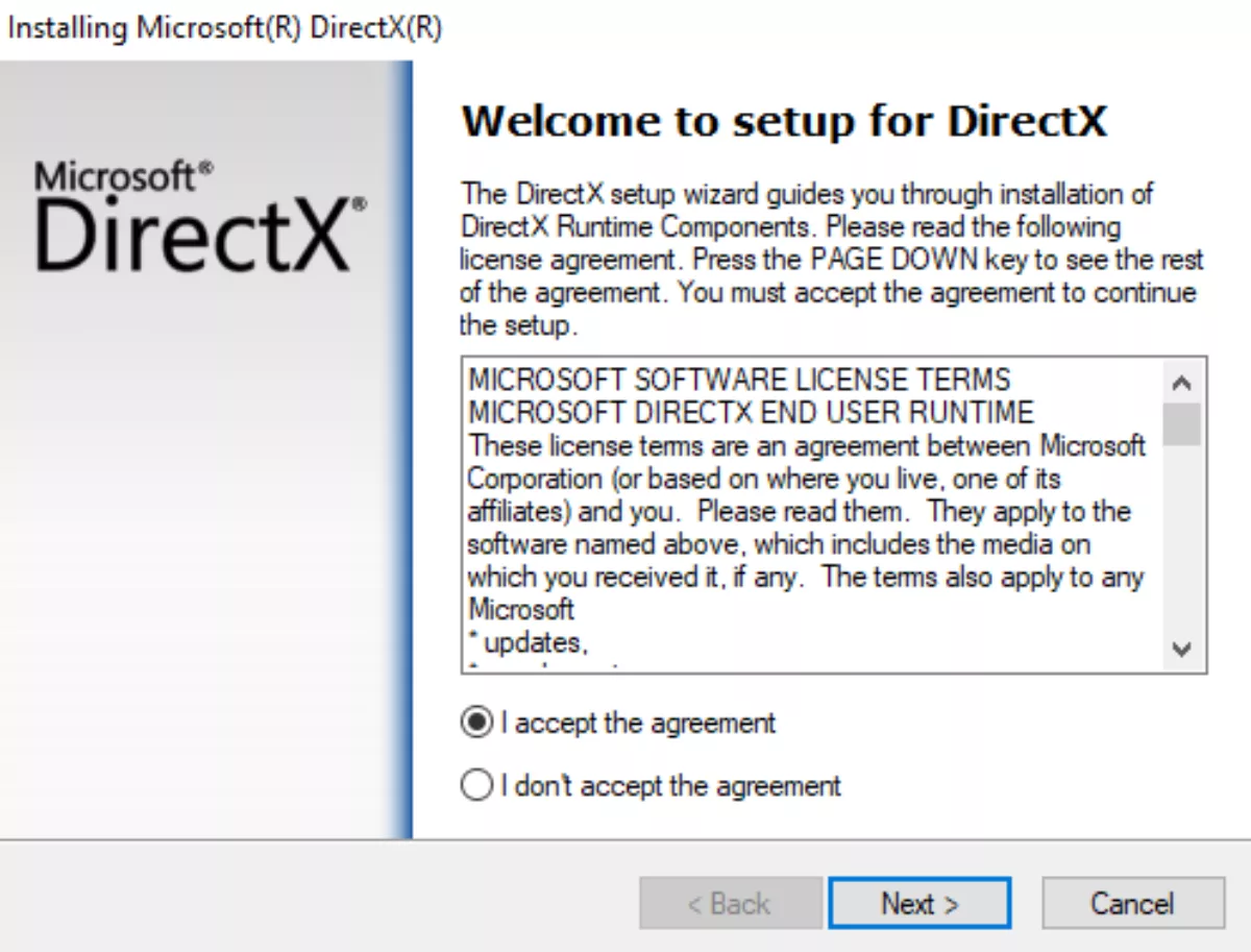 directx welcome