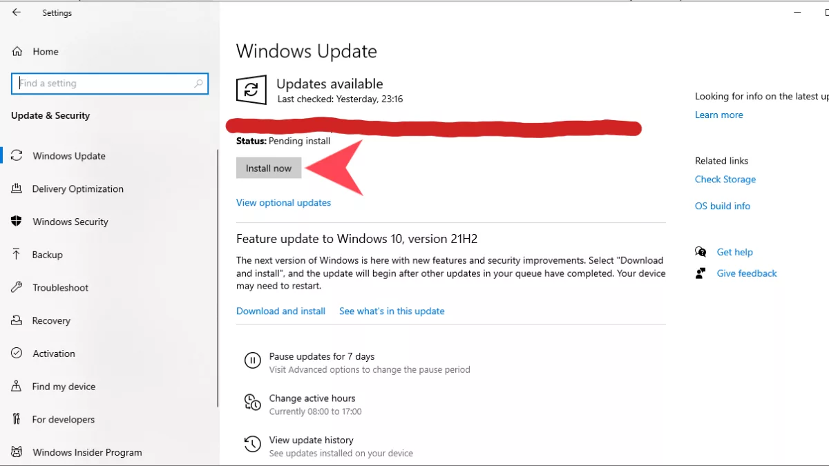 Valorant Windows Update PC Fix