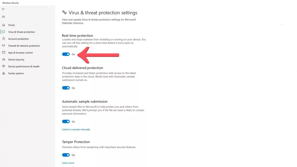 Valorant Not Launching Disable Windows Antivirus
