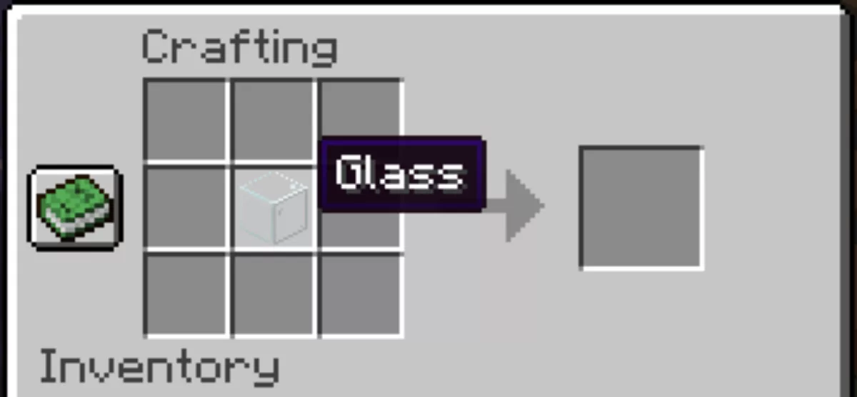 place glass in middle slot